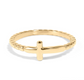 Cross 18k Gold Plated Stainless Steel Ring