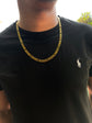 Figaro 6mm Chain Necklace in Stainless Steel Gold / PVD Coated