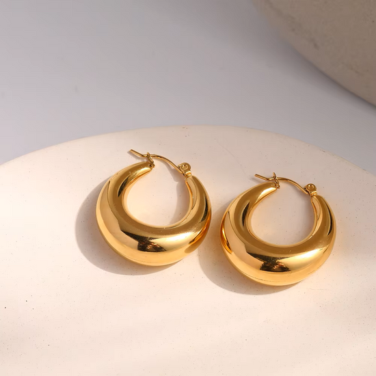 Olivia Hoop Stainless Steel Earrings