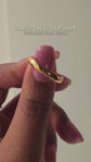Classic 18k Gold Plated Stainless Steel Simple Band